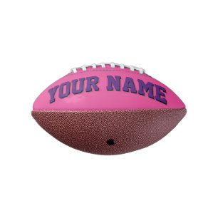 Balón De Fútbol Americano Mini Fútbol Personalizado OSCURO Y ROSA
