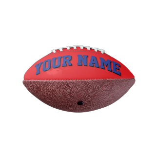 Balón De Fútbol Americano Mini Fútbol personalizado rojo y azul