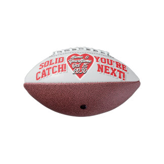 Balón De Fútbol Americano MINI -Gris y Rojo- Alternativa Lanzamiento de Ligu
