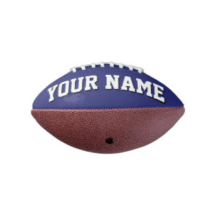 Balón De Fútbol Americano Mini NAVY Fútbol AZUL Y BLANCO Personalizado