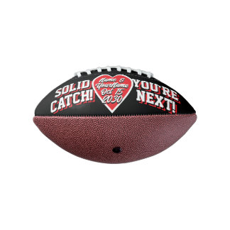 Balón De Fútbol Americano MINI - Rojo Blanco Negro - Alternativa Lanzamiento