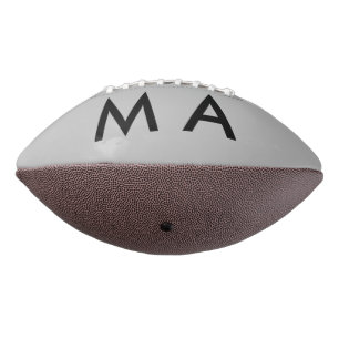 Balón De Fútbol Americano Monograma simple añade tu letra nombre hombre mini