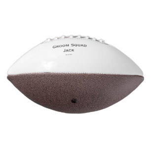 Balón De Fútbol Americano monograma simple personalizado añade tu nombre bod