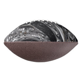 Balón De Fútbol Americano Mosaico de cromo líquido plateado