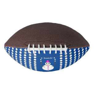 Balón De Fútbol Americano Muñeca de nieve de Navidad jugando con bolas de ni