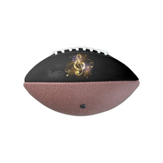 Balón De Fútbol Americano Música de Clef de Triplete de Oro
