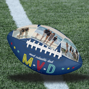 Balón De Fútbol Americano MVD - Más Valioso Personalizado De Papá 3