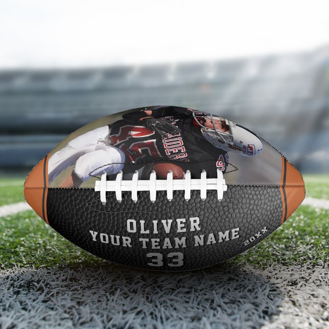 Balón De Fútbol Americano Naranja de impresión de cuero nombre de jugador nú (Subido por el creador)