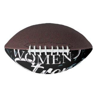 Balón De Fútbol Americano Negrita tipografía abstracta en blanco y negro Sk 
