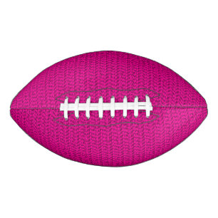 Balón De Fútbol Americano Neon Hot Pink Weave Mesh Look