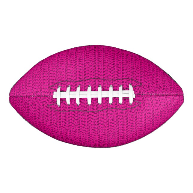Balón De Fútbol Americano Neon Hot Pink Weave Mesh Look (Anverso)