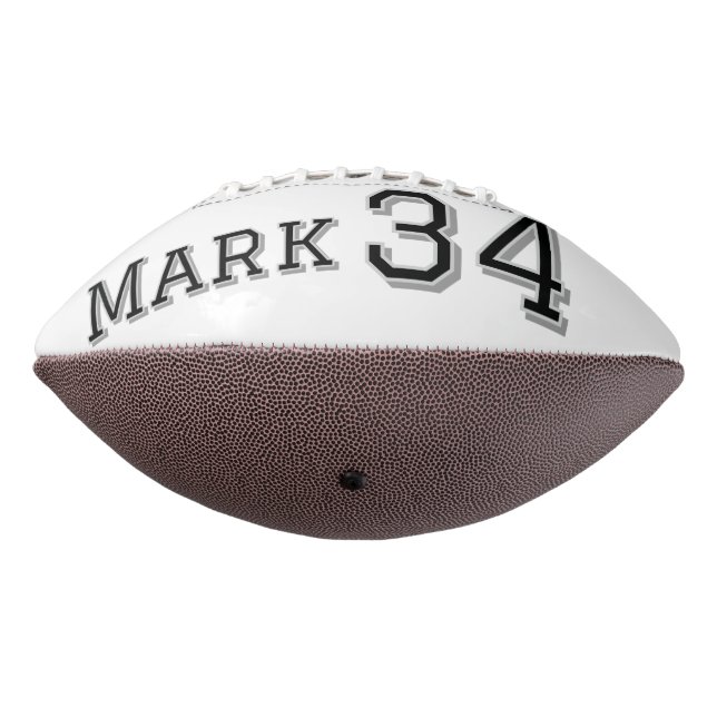 Balón De Fútbol Americano nombre de equipo agregar nombre de jugador fecha d (Girado 270)