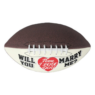 Balón De Fútbol Americano Nombre de la propuesta ¡TE AMO! ¿QUIERES CASARTE C