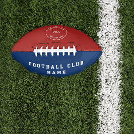 Balón De Fútbol Americano Nombre del club: azul rojo