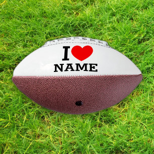 Balón De Fútbol Americano Nombre del corazón