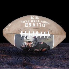 Balón De Fútbol Americano Nombre del jugador moderno Número de foto del equi
