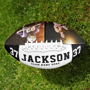 Balón De Fútbol Americano Nombre personalizado Guay 2 Photo Football Team Nu