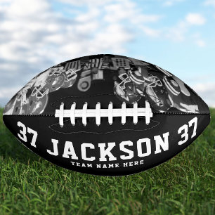 Balón De Fútbol Americano Nombre personalizado Número de equipo de fotos en 