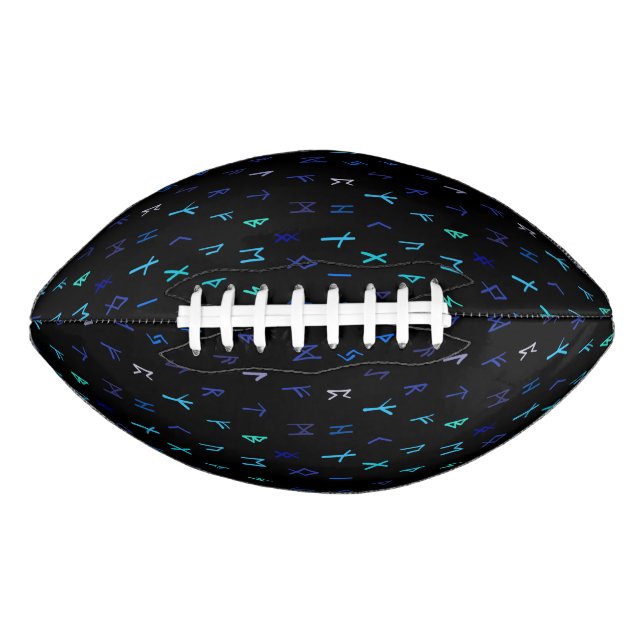 Balón De Fútbol Americano Norse En El Fútbol De Noche (Anverso)