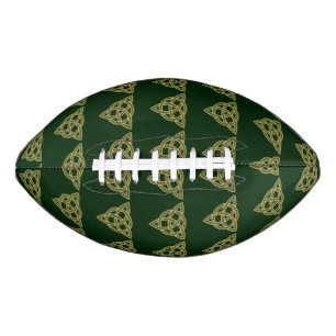 Balón De Fútbol Americano Nudo de la Trinidad Fútbol Verde