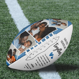 Balón De Fútbol Americano ¡Nuestro primer Día del Padre Juntos! Collage de f