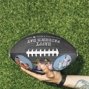 Balón De Fútbol Americano Padres Day Chalkboard 3 Foto personalizada