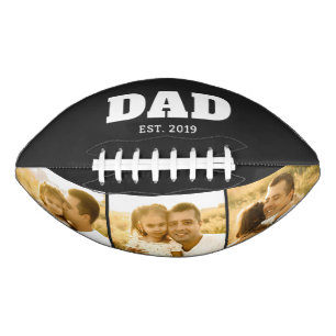 Balón De Fútbol Americano Papá Estableció Negro Negrita 3 Foto