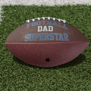 Balón De Fútbol Americano Papá Superstar Nombre Personalizado Mini Fútbol