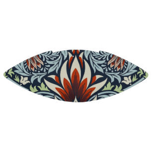Balón De Fútbol Americano Papel pintado floral Morris Navy Blue Snakeshead