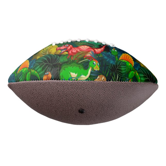 Balón De Fútbol Americano Parque de dinosaurios (Girado 270)
