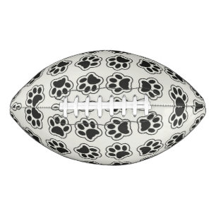 Balón De Fútbol Americano Patas negras, garras de perro, garras de gato, con