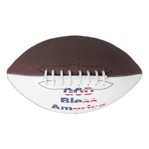 Balón De Fútbol Americano Patrimonio Fútbol - Negrita Dios Bendiga América C