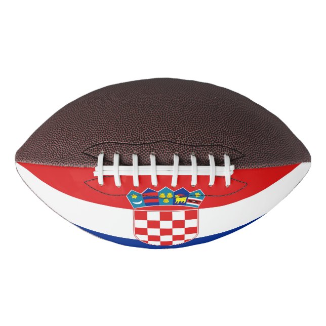Balón De Fútbol Americano Patriotic american football with flag of Croatia (Anverso)