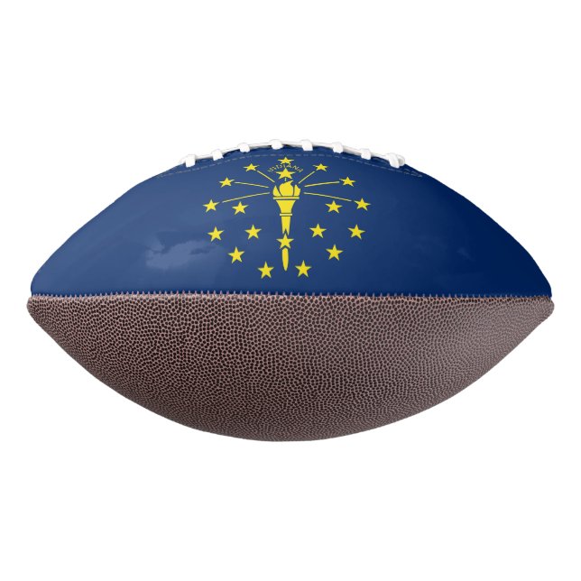 Balón De Fútbol Americano Patriotic american football with Indiana flag (Girado 270)