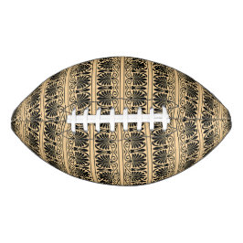Balón De Fútbol Americano Patrón Árabe Mediterráneo Griego Marrón