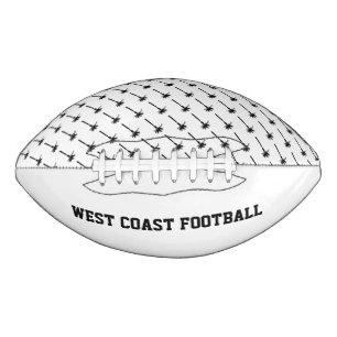 Balón De Fútbol Americano Patrón de árbol de palmas Equipo deportivo NOMBRE 