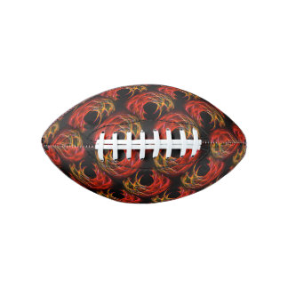 Balón De Fútbol Americano Patrón de Arte Abstracto Elegante Boho Moderno Lin
