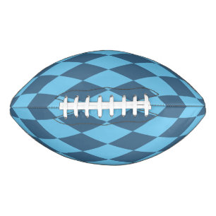 Balón De Fútbol Americano Patrón de bandera en rombo de Baviera Azul