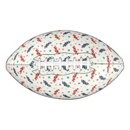 Balón De Fútbol Americano Patrón De Bayas, Redberry, Blueberry, Fruta