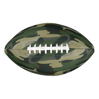 Balón De Fútbol Americano Patrón de camuflaje militar verde