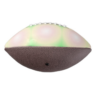 Balón De Fútbol Americano Patrón de gradiente óptico 3D blanco Rosa verde pá