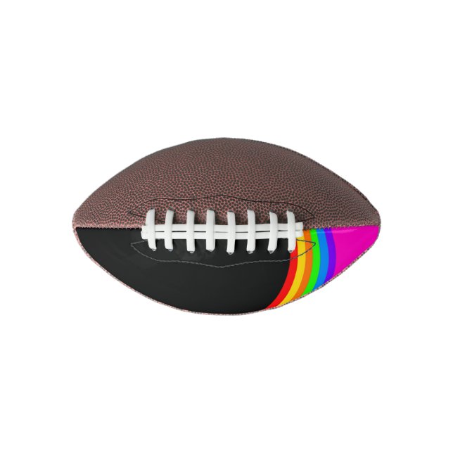 BALÓN DE FÚTBOL AMERICANO PATRÓN DE RAINBOW (Anverso)