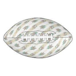 Balón De Fútbol Americano Patrón de Rosa Vintage - Fútbol Americano