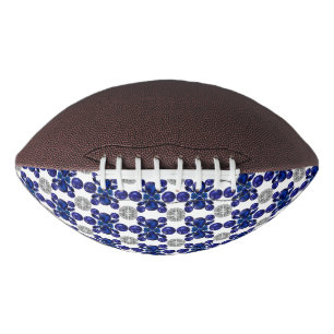 Balón De Fútbol Americano Patrón de tortuga azul