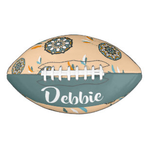 Balón De Fútbol Americano Patrón de trazador de nombres personalizados