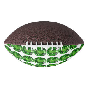 Balón De Fútbol Americano Patrón Esmeralda