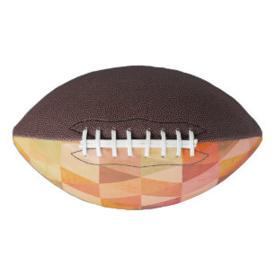 Balón De Fútbol Americano Patrón geométrico de triángulo suave