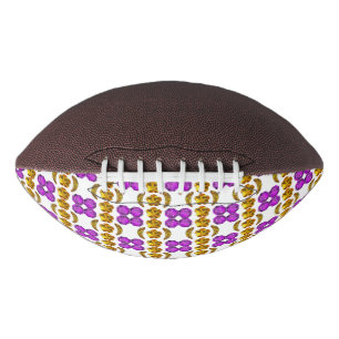 Balón De Fútbol Americano Patrón púrpura amarillo