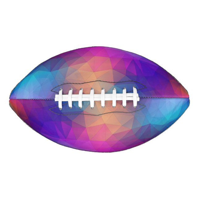 BALÓN DE FÚTBOL AMERICANO PATRÓN TRIANGLE RAINBOW (Anverso)