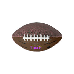 BALÓN DE FÚTBOL AMERICANO PERSONALIZABLE MODERNO ELEGANTE BROWN VERIFICADO M